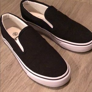 Black Slip-Ons